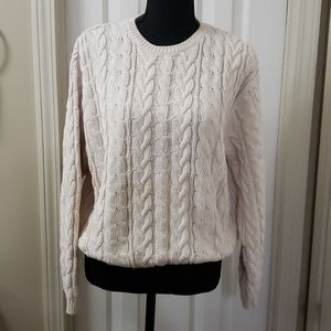 Vintage 1990's Cable Knit Sweater by Wainscoll
